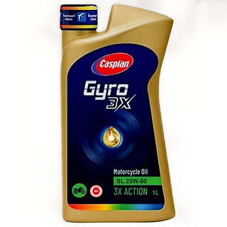 روغن موتور سیکلت کاسپین جیرو مدل 20W50 SL حجم 1 لیتر